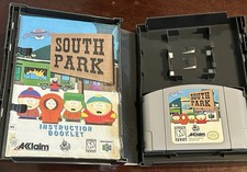 South Park (1998)  - Nintendo 64 Authentic Cartridge - W/ Manual Tested