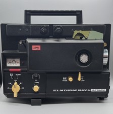 Elmo ST-600M 2-Track Super 8 Sound Projector Tested Working Boxed Vintage
