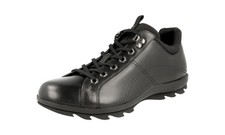 PRADA Leather Hiking Booties Sneakers Boots Shoes Black - NEW -  US 12 EU 45