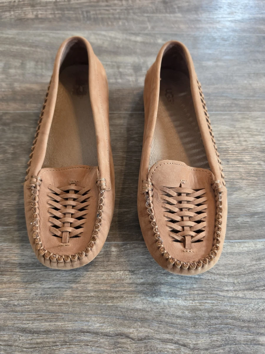 UGG Moccasin Flats for Women with Upper Leather for sale | eBay