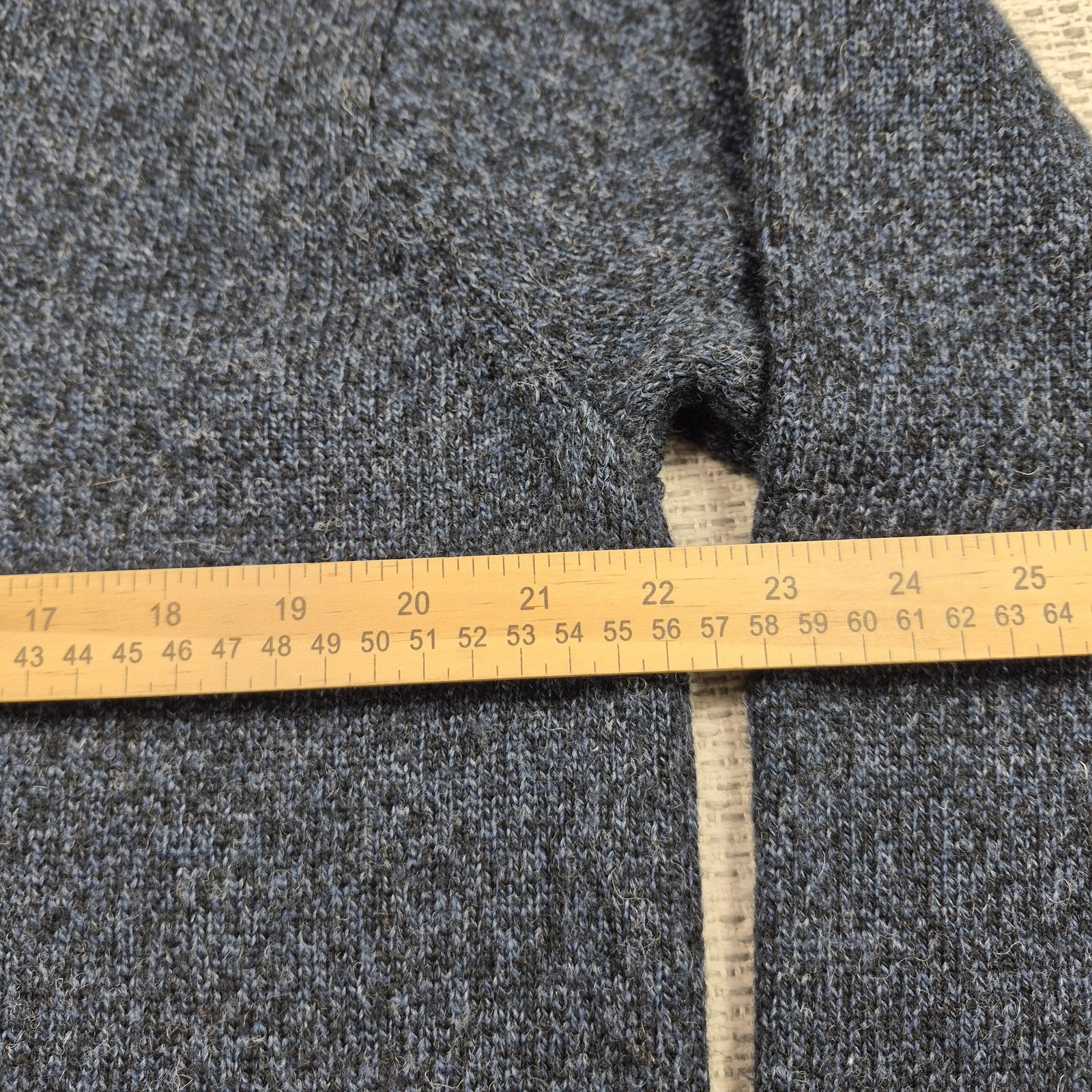 Pendleton Sweater Mens Large Blue Solid Washable … - image 10