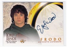 TOPPS 2001 LORD OF THE RINGS FELLOWSHIP OF THE RING - ELIJAH WOOD as FRODO AUTO