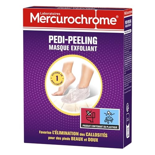 Masque exfoliant Pedi-Peeling Mercurochrome pour un soin spa des pieds à la maison