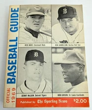 Vintage 1969 The Sporting News Baseball Guide Book