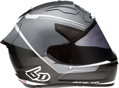 6D HELMETS ATS-1R Alpha Helm Groß Silber