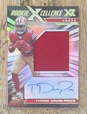 2022 Panini XR - Rookie Xcellence Auto Swatches Tyrion Davis-Price #RXE-TD /99