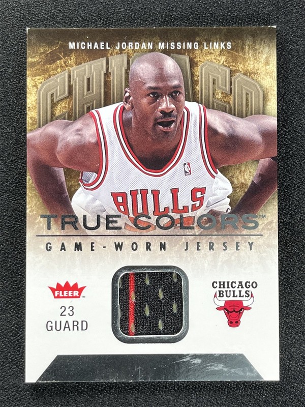2007-08 Fleer Michael Jordan True Colors Game-Used Missing Links Jersey Patch