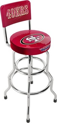 NEW Arcade1Up NFL Blitz San Francisco 49ers High Back Swivel Stool Arcade 1Up