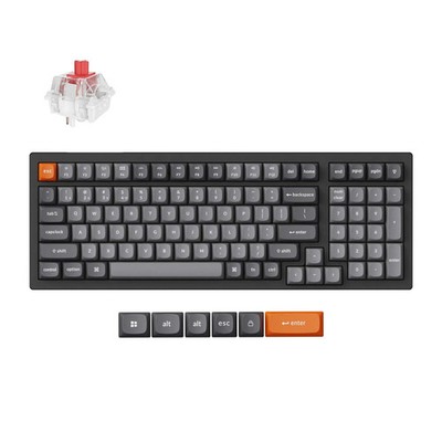 Keychron k4 max-h1 rgb mechanisch toetsenbord (zwart, us lay-out
