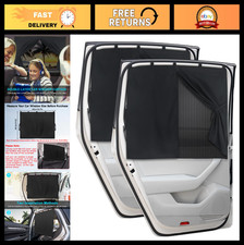Magnetic Car Window Shades 2 PCS - Double Layer Auto Sun Shade for Privacy Bab