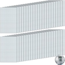 Self-Adhesive Disco Mirror Tiles Mosaic Tiles for DIY Craft Projects, 5 x 5 m...