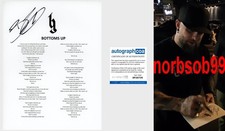 BRANTLEY GILBERT SIGNED BOTTOMS UP LYRIC SHEET w/EXACT PROOF & AUTOGRAPH COA