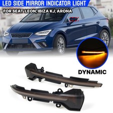 Für Seat Leon 5F Ibiza Arona Paar  Spiegelblinker Außenspiegel Blinker Smoked