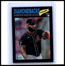2026 Topps Heritage #205 Christian Montes De Oca Chrome Black Refractors #/77