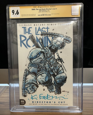 TMNT The Last Ronin Director's Cut #1 IDW CGC 9.6 SS Signed Eastman