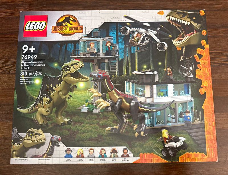 LEGO Jurassic World 76949 Giganotosaurus & Therizinosaurus Attack Brand New Seal