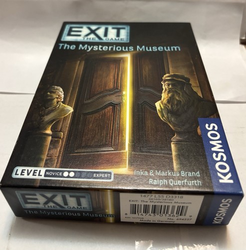 EXIT The Game THE MYSTERIOUS MUSEUM Escape Room Game Rare VGC Free Fast Shipping - Picture 3 of 3