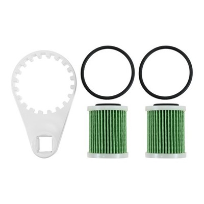 Fuel Filter Water Separator Wrench + 2Pcs Fuel Filter Elements for Yamaha VZ150