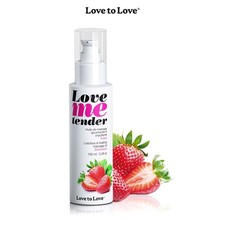 Huile de massage fraise 100ml - LOVE TO LOVE