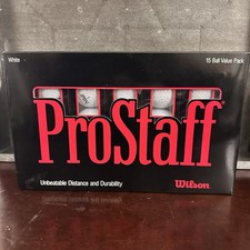 Wilson ProStaff Golf Balls Set Of 15 Value Pack NEW White