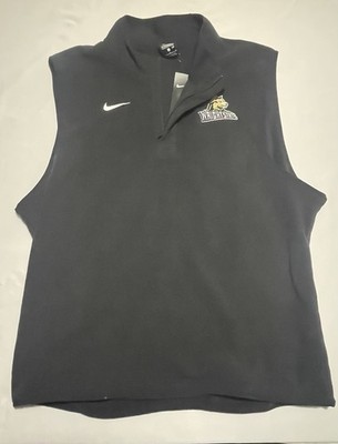 Nike Therma Fit Wright State Raiders Vest Mens Large Black NWT Quarter Zip