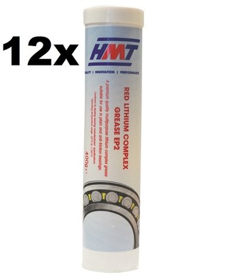 HMT HMTTRLCEP2 Red Lithium Complex Grease EP2 - 400g Kartusche 12er Pack