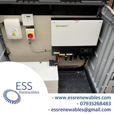 Growatt hybrid inverter & battery storage. 5-30kwh. Installation available