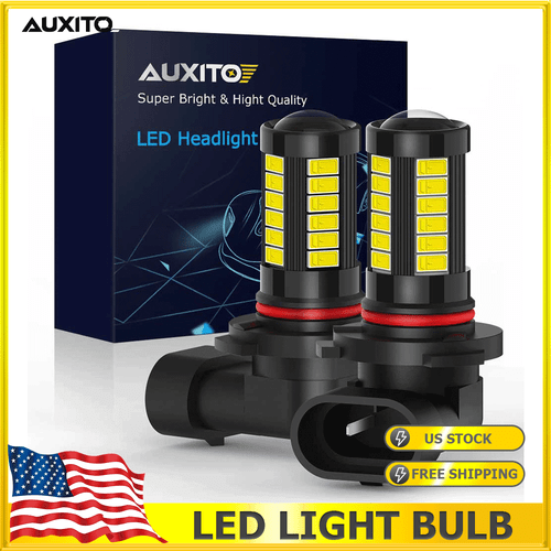 AUXITO LED Fog Driving Light 9006 HB4 6000K 2000LM Super Bright Bulbs 33-SMD - Picture 1 of 8