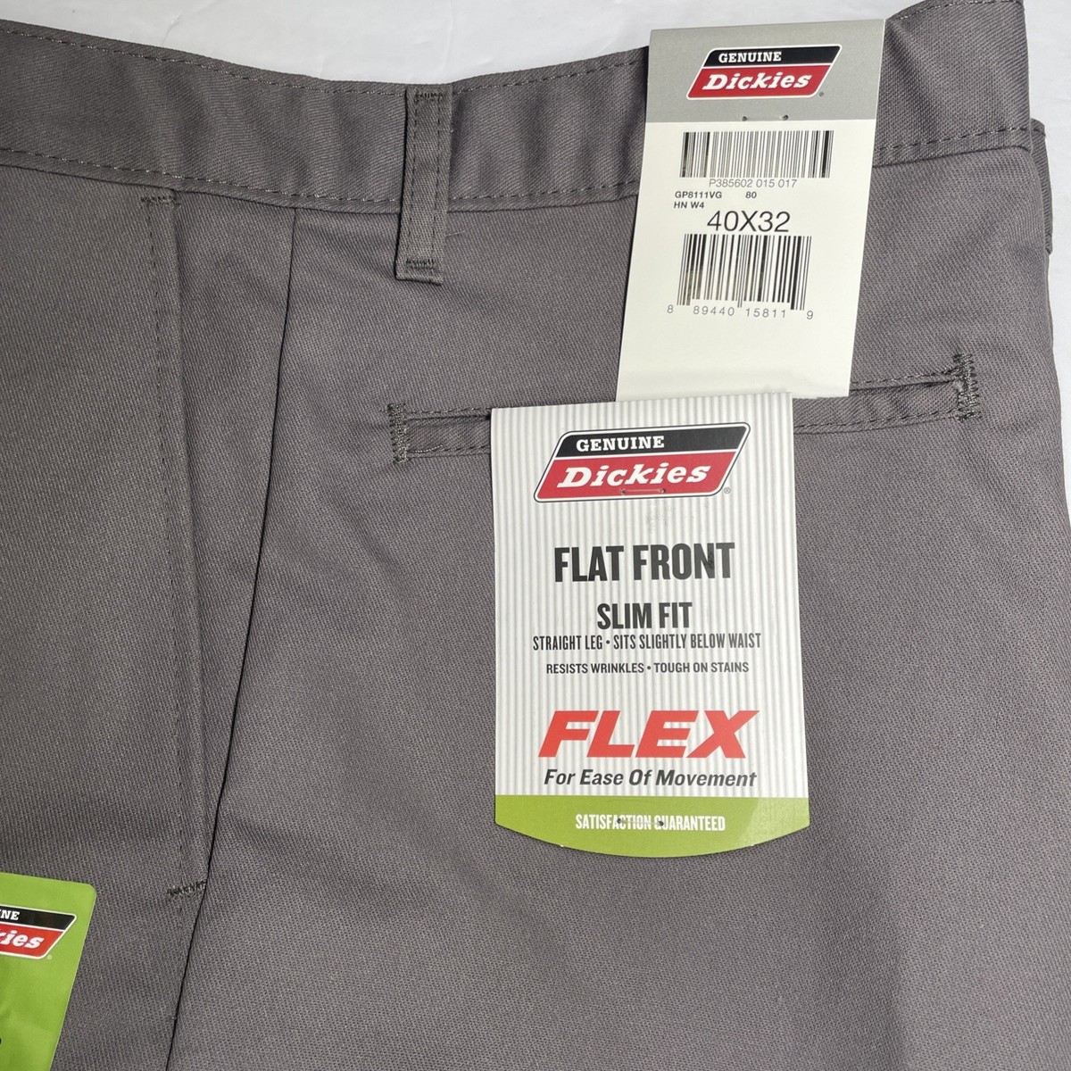 Ｍ　アルゼンチン　ケニア　 Dickies Flat Front Men's Work Pants Slim Fit Size ( 40 - 32
