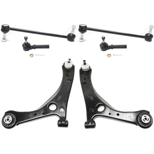 6pc Front Lower Control Arm Tie Rod End Stabilizer Link Kit For Grand Caravan - 第 1/12 張圖片