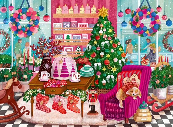 Ravensburger Christmas Shop 500 Piece Jigsaw Puzzle For Adults & Kids Age 10+, F-image