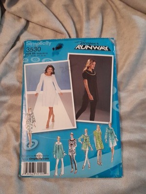 Simplicity Project Runway Dress Sewing Pattern 3530 Sizes 4-12 Uncut