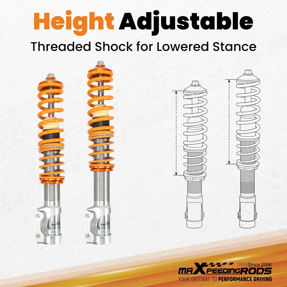 MaXpeedingrods Coilovers Suspension Kit For VW Golf GTi Jetta MK2 MK3 84-98 Foto 4 de 4