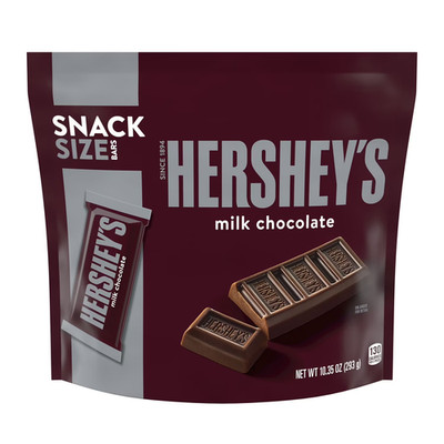 Hershey's Original Milk Chocolate Snack Size Candy Bag 10.35 oz Party Treat