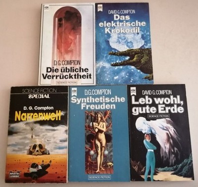5x David G. Compton - Science Fiction Sammlung - Heyne/Bastei SF TB | K458-4 Dav
