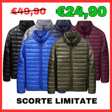 Piumino 100 GRAMMI UOMO giubbotto giubbino giacca invernale impermeabile OVERSIZ