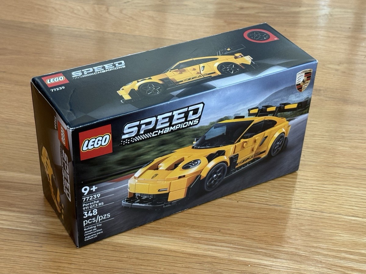 LEGO Speed Champions Porsche 911 GT3 RS Yellow Super Car Set