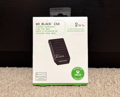Western Digital C50 2TB Erweiterungskarte SSD für Microsoft Xbox Series X/S - NEU