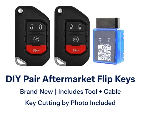 DIY BUNDLE FLIPKEY PAIR FOR WRANGLER/GLADIATOR 2018-2026 , PROGRAM IT YOURSELF!! - product listing photo
