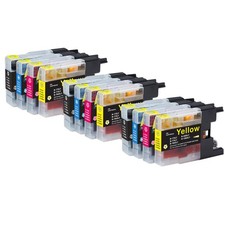 12 Printer Ink Cartridges (Set) for use with Brother MFC-J5910DW & MFC-J6710DW