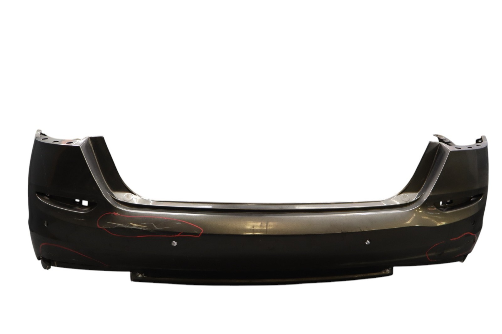 14-17 Maserati Quattroporte M156 Rear Bumper Cover Assembly Gray 670010263 Oem