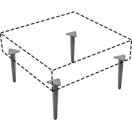 Lorell Contemporary Collection Single Metal Base (llr-86932) (llr86932) - Picture 4 of 7
