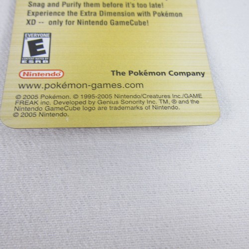 Pokémon XD Gale of Darkness GameCube Promotional Lenticular Bookmark Vintage - Picture 4 of 4