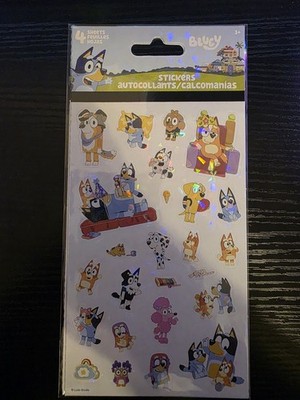 BLUEY DOG Stickers by Sandylion | Glossy + Holographic w/ 4 sheets