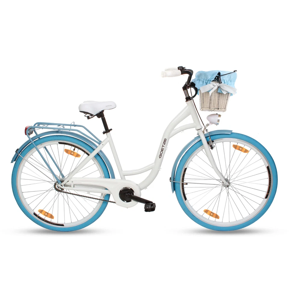 Goetze Style 28 Zoll Citybike Damen Retro Fahrrad mit Rücktrittbremse und Korb~! - Bild 3 von 4