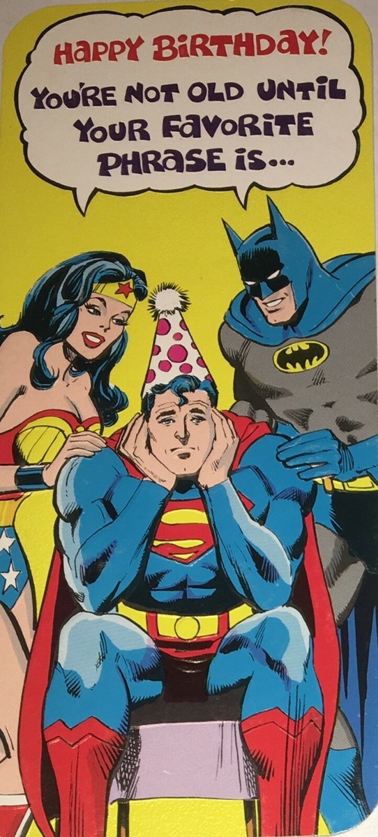 RARE 1978 DC COMICS SUPERMAN, WONDER WOMAN, BATMAN MARK 1