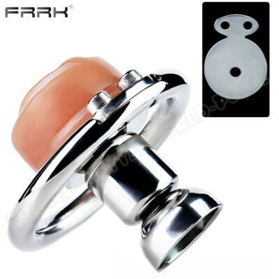 Stainless Steel Negative Chastity Cage Simulation Chastity Device Woman Sissy