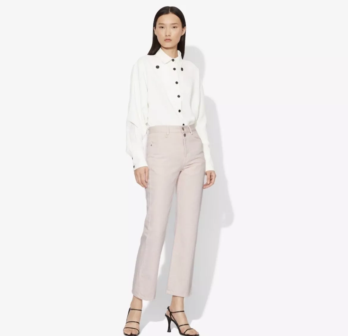White Label high-rise wide-leg jeans