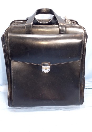 Bolso de mano Jack Georges de cuero para piloto de viaje con ruedas verticales  - Imagen 2 de 11