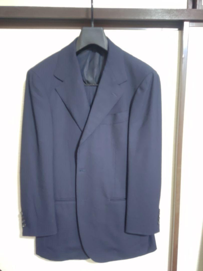 Ring Jacket Meister Suit Fresco Navy Wool Size 54 - Premium JAPAN 